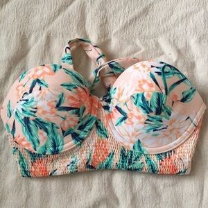 Tori Praver Seafoam Swim Bikini Top Small